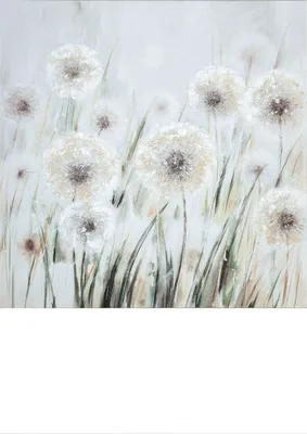 Produktbild von GILDE Leinwandbilder Bild Pusteblumen-Wiese, handbemalt H. 90 cm,38172