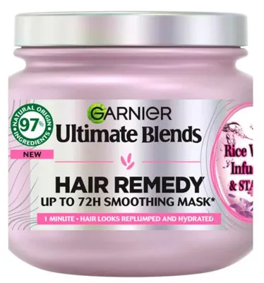 Produktbild von Garnier Ultimate Blends Rice Water Hair Remedy 340ml haarmasker
