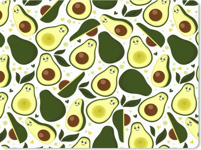 Produktbild von MuchoWow® Mauspad Mousepad Muster - Avocado - Frucht 40x30 cm - Mousepads - Maus Mat - Pad - Mausunterlage - Anti Rutsch