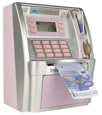 Image de Tirelire électronique pour enfants - Mini tirelire rose