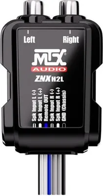 Immagine prodotto di Adattatore audio MTX, convertitore di livello alto-basso, uscita RCA 8 V, uscita remota, senza alimentazione +12 V