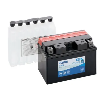 Immagine prodotto di Batteria Exide Bike AGM 12V 10 Ah 130A moto con 6 bottigliette di acido incluso