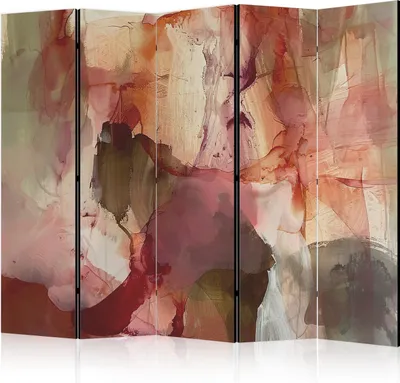 Immagine prodotto di Paravento monofacciale Abstractions 225x172 cm 5 pezzi beige