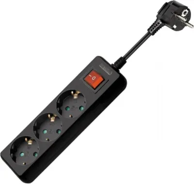 Produktbild von Goobay 51287 Steckdosenleiste mit Schalter 1.5 m, Schwarz