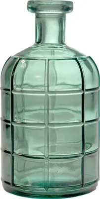 Vase Luca Ozeangrün 2,7 Liter 14 x 28 cm Blumenvase Deko-Vase Tisch-Deko Hochzeit Geburtstag Vintage Wohn-Deko Dekoration Wohn-Accessoires