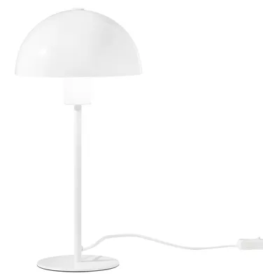 Imagen del producto de Lámpara de mesa FANEUROPE Popart (blanca), estructura de metal, diámetro 20 x 40,1 cm