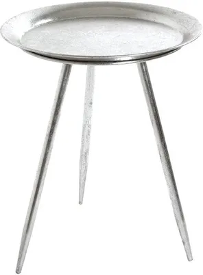 Produktbild von Metallische moderne kleine bijzettafel in silberfarben mit modernem Design