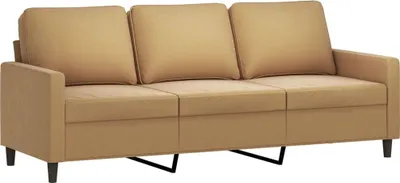 Obrázok produktu pre vidaXL 3-miestna pohovka Brown 180 cm Velvet