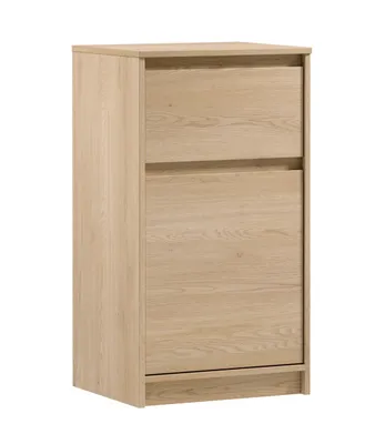 Produktbild von AX LIVING Kleine Kommode Mormanno K1T1S – 47 cm breit, Eiche Cremona