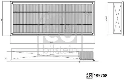Produktbild von FEBI BILSTEIN 185708 Innenraumfilter Pollenfilter