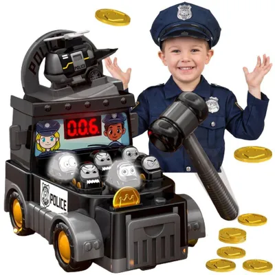 Productafbeelding van Woopie Hammer Arcadespel Politieauto met accessoires