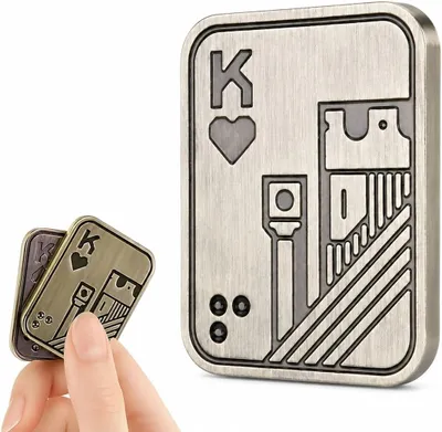 Productafbeelding van Metalen friemelspeelgoed voor volwassenen - Metalen pokerschuif sensorisch speelgoed voor autisme en ADHD