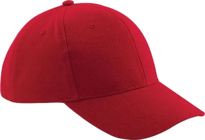Image de Casquette de baseball unie Beechfield Pro-Style RW213 (taille unique) (Rouge)