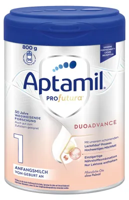 Produktbild von Aptamil Profutura Anfangsmilch 1, 800g, von Geburt an, Babynahrung, DUOAdvance