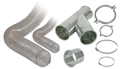 Immagine prodotto di Set di raccordi per impianti di aspirazione Holzkraft 120/58 mm, 5146060