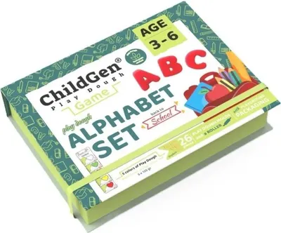 Image de Pâte à modeler naturelle - Kit créatif « Alphabet » - ChildGen