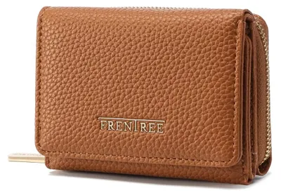 Produktbild von Frentree Geldbörse Damen Portemonnaie mit Reißverschluss, 8 Kartenfächer, Scheinfach, Kompakte Brieftasche mit Dokumentenfach – elegant & alltagstauglich