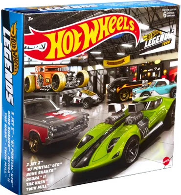 Produktbild von Hot Wheels HW Legends-Multipacks mit 6 Spielzeugautos, Geschenk für Kinder & Sammler