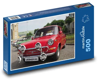 Produktbild von Puzzle 500 Roter Oldtimer Škoda - martinpuzzle