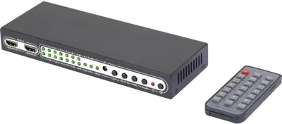 Produktbild von SpeaKa Professional 6 Port HDMI-Matrix-Switch mit Picture in Picture-Funktion, mit Fernbedienung UHD 4K @ 60 Hz