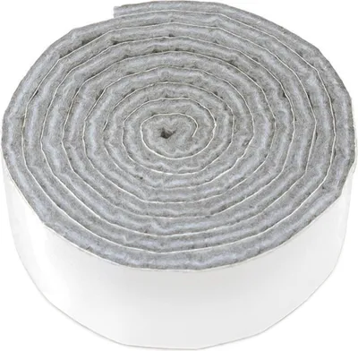 Produktbild von Adsamm® | selbstklebendes Filzband zum Zuschneiden | 24x1000 mm | Grau | Rolle | 3.5 mm starker selbstklebender Filzzuschnitt in