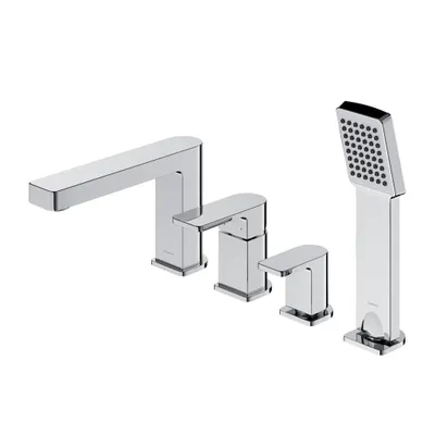Produktbild von Omnires BARETTI BA7832CR 4-Loch-Wannenarmatur, Chrom