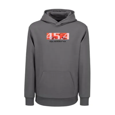 Produktbild von Original Audi quattro 45.4 Hoodie, Herren, grau, Gr. S, Pullover, Pulli, Kapuzenpullover