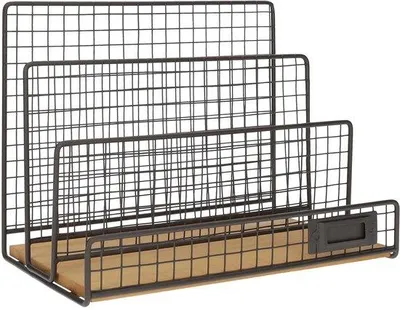 Produktbild von Stehender Aktenhalter Metall Holz