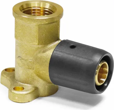 Produktbild von Pipetec Steckfitting, Wandwinkel 16 x 2 mm - 1/2" - 39 mm für Alu-Verbundrohr
