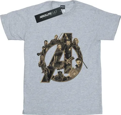 Produktbild von Avengers Infinity War - T-Shirt für Damen BI550 (3XL) (Grau)