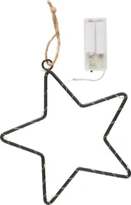 Produktbild von Metallring Stern Star LED Licht 4mm Stärke 30cm
