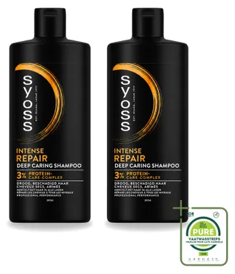 Obrázek produktu pro 2 balení šamponu Syoss Repair pro suché a poškozené vlasy, objem 440 ml - velká balení - 2 kusy