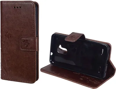 Produktbild von Schutz Hülle Blumen für Handy ZTE Blade V7 Lite Coffee