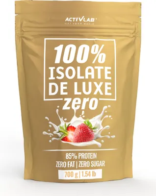 Produktbild von Activlab 100% Isolate De Luxe ZERO 700g, gute Qualität Molkenproteinisolat - Erdbeere