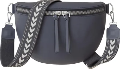 Produktbild von Damen Crossbody Umhänge Hand Tasche Echt 30618 Dark Blue