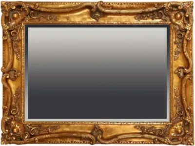 Produktbild von Casa Padrino Barock Spiegel Antik Gold 118 x H. 88 cm - Rechteckiger Wandspiegel im Barockstil - Prunkvoller Antik Stil Garderoben Spiegel - Barock Interior - Handgefertigte Barock Möbel