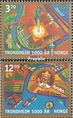 Produktbild von Briefmarken Norwegen 1997 Mi 1257-1258 (kompl.Ausg.) postfrisch 1000 Jahre Trondheim