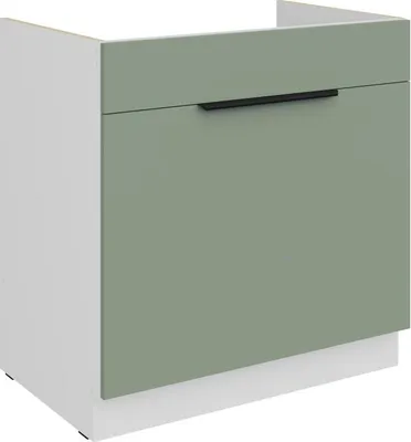 Produktbild von LUNARA Spülenunterschrank – Breite 80 cm, grün/weiß