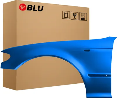 Immagine prodotto di BLU Parafango compatibile con BMW 3 E46 Sedan/Kombi/Berlina/Station Wagon/Touring Lift 364 Sinistra Blau TopazBlau TopazBlau Metallisch Blau | 2001-2005 | Anteriore | Verniciato | Pronto per il montaggio | Acciaio