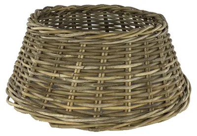 Zdjęcie produktu dla Trwała świąteczna osłona na choinkę wykonana z rattanu, średnica 60 cm