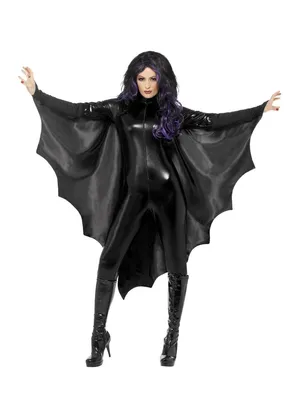 Produktbild von Vampir Fledermausflügel Umhang für Damen Halloween Kostüm