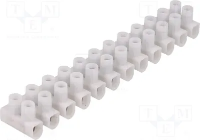 Productafbeelding van 1x Aansluitklem voor draden, 1,5÷6 mm², type: schroefklem, 450V, aantal aansluitpunten: 24, artikelnummer: 88717035, type: EKL 1 S