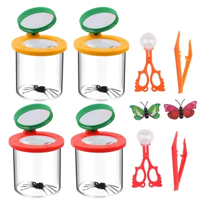 Image de Kit d'observation des insectes avec 8 pièces et loupe