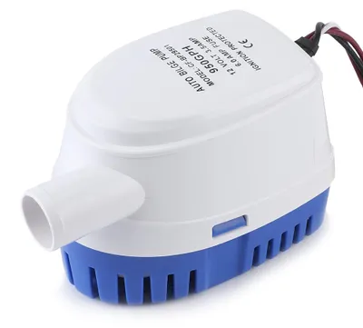 Image de Pompe de cale submersible automatique, 12V, débit de 950 gallons par heure, accessoire pour bateaux