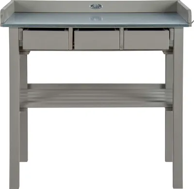 Image de Esschert Design Table de travail de jardin grise ; CF29G