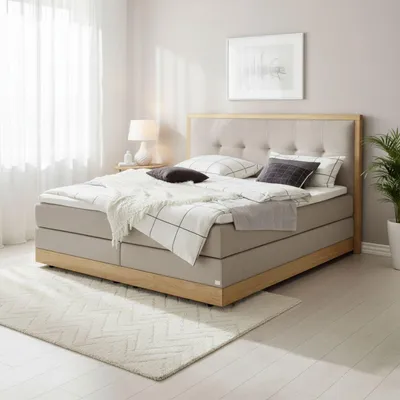 Produktbild von Hasena Pronto Alba Boxspringbett Eiche bright