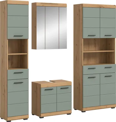 Produktbild von xonox.home Badkombination Scout Artisan Eiche Nachbildung B/H/T: 186x191x34cm