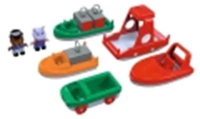 Image de Aquaplay 8700000261 : Ensemble de bateaux, idéal pour jouer à la piscine, au lac, à la mer ou dans la baignoire