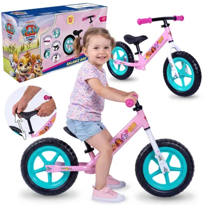 Produktbild von Paw Patrol leichtes Laufrad für Kinder aus Metall, höhenverstellbar, mit wartungsfreien 11-Zoll-EVA-Rädern