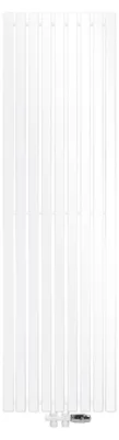 Zdjęcie produktu dla Grzejnik płaski LuxeBath, jednowarstwowy, 480 x 1600 mm, biały, z termostatycznym zaworem podłogowym i przyłączem środkowym, bez elementu grzejnego